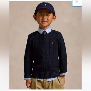 Set of two (2) Polo Ralph Lauren Little Boys Cable-Knit Cotton Sweaters